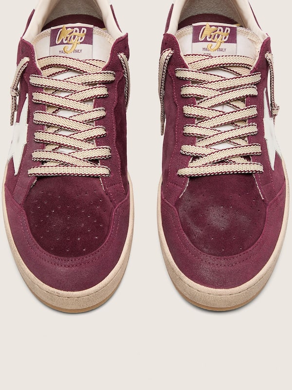 Golden Goose Golden Goose | FiveFourFive Men's Ball Star in burgundy with cream star Ball Star burgundy man