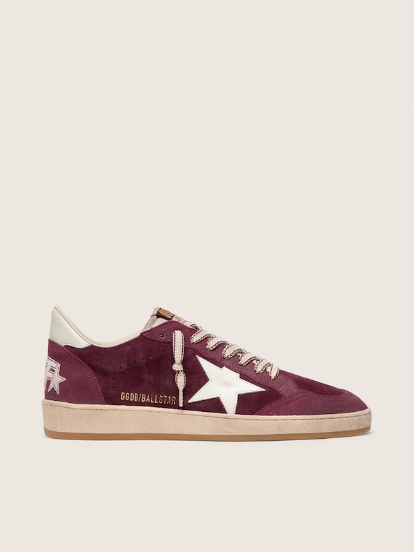Golden Goose Golden Goose | FiveFourFive Men's Ball Star in burgundy with cream star Ball Star burgundy man