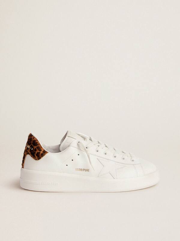 Men&rsquo;s Purestar sneakers with leopard-print heel tab