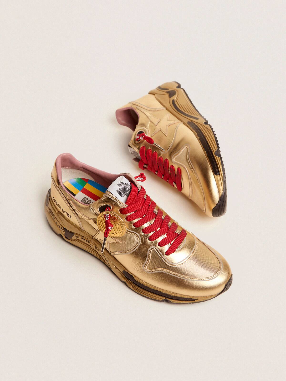 Golden Goose - Men&rsquo;s Running Sole Game EDT Capsule Collection sneakers in gold lurex in 