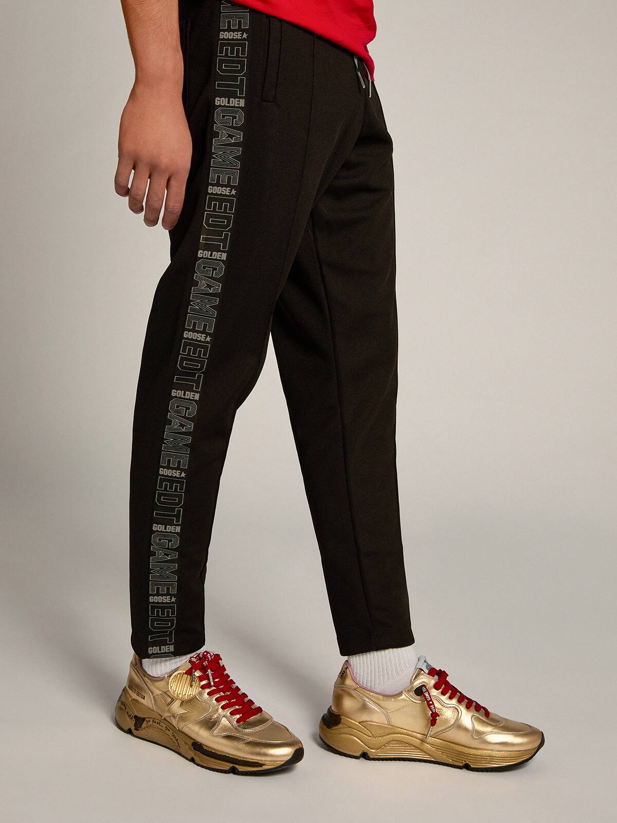 Golden Goose - Men&rsquo;s Running Sole Game EDT Capsule Collection sneakers in gold lurex in 