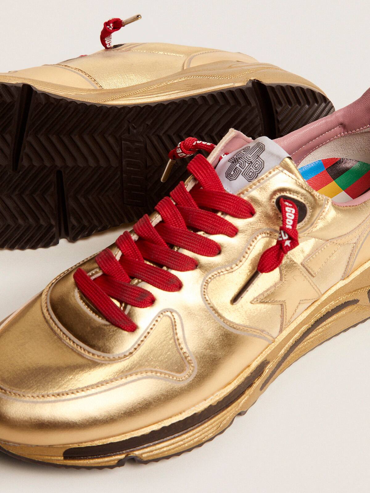 Golden Goose - Men&rsquo;s Running Sole Game EDT Capsule Collection sneakers in gold lurex in 