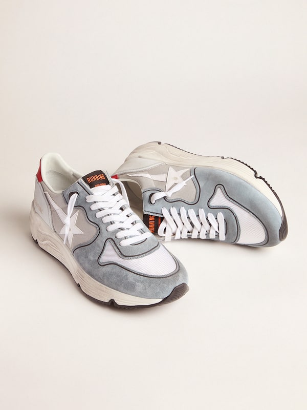 Golden Goose - Grey Running Sole sneakers in suede and canvas in 