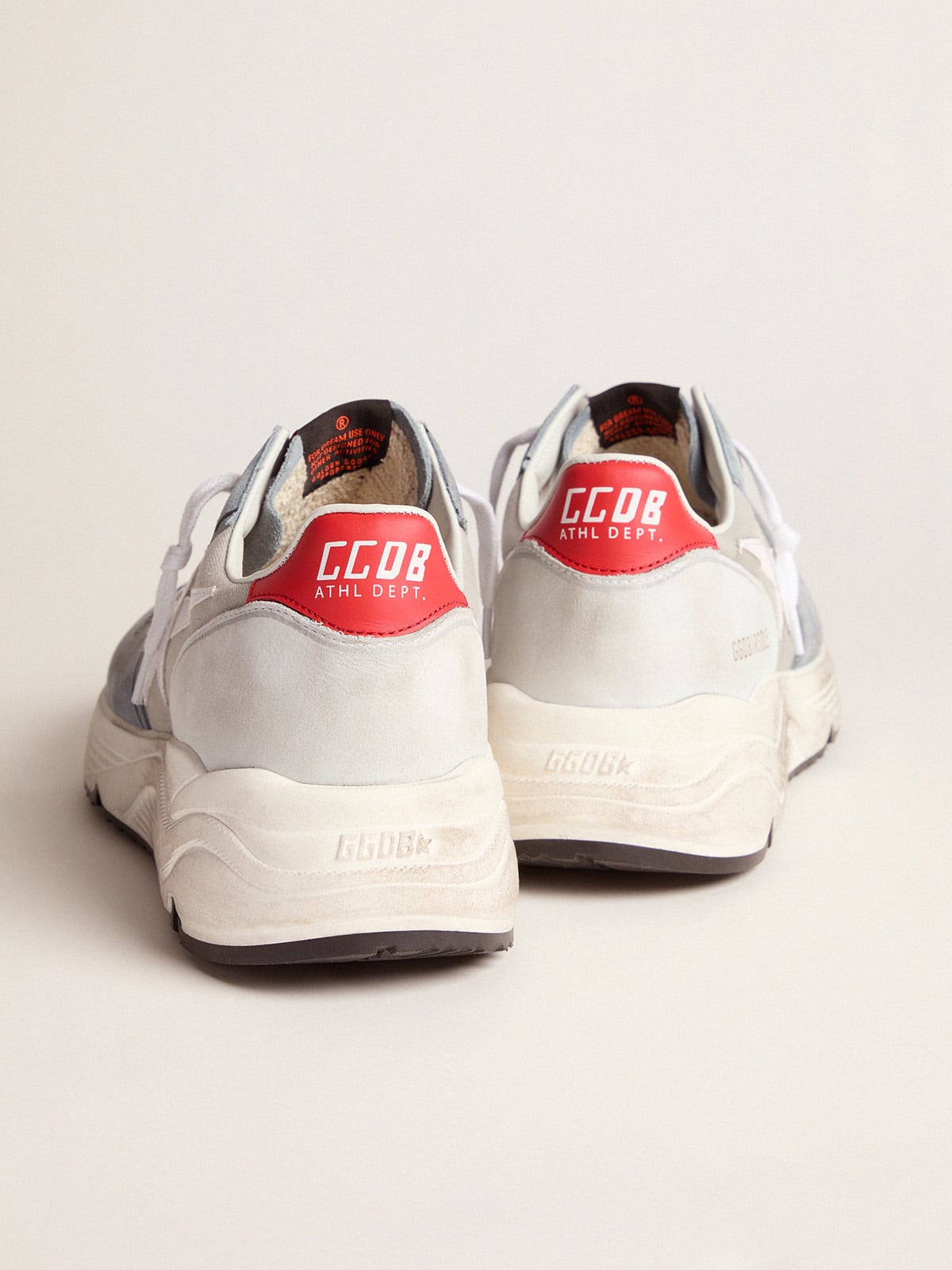 Golden Goose - Grey Running Sole sneakers in suede and canvas in 