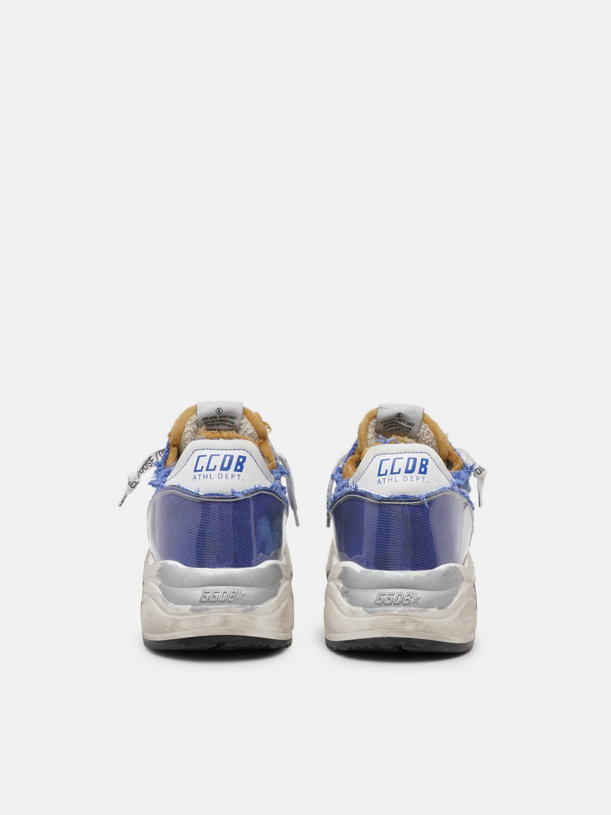 Golden Goose - Blue Running Sole sneakers in canvas and PVC    in 