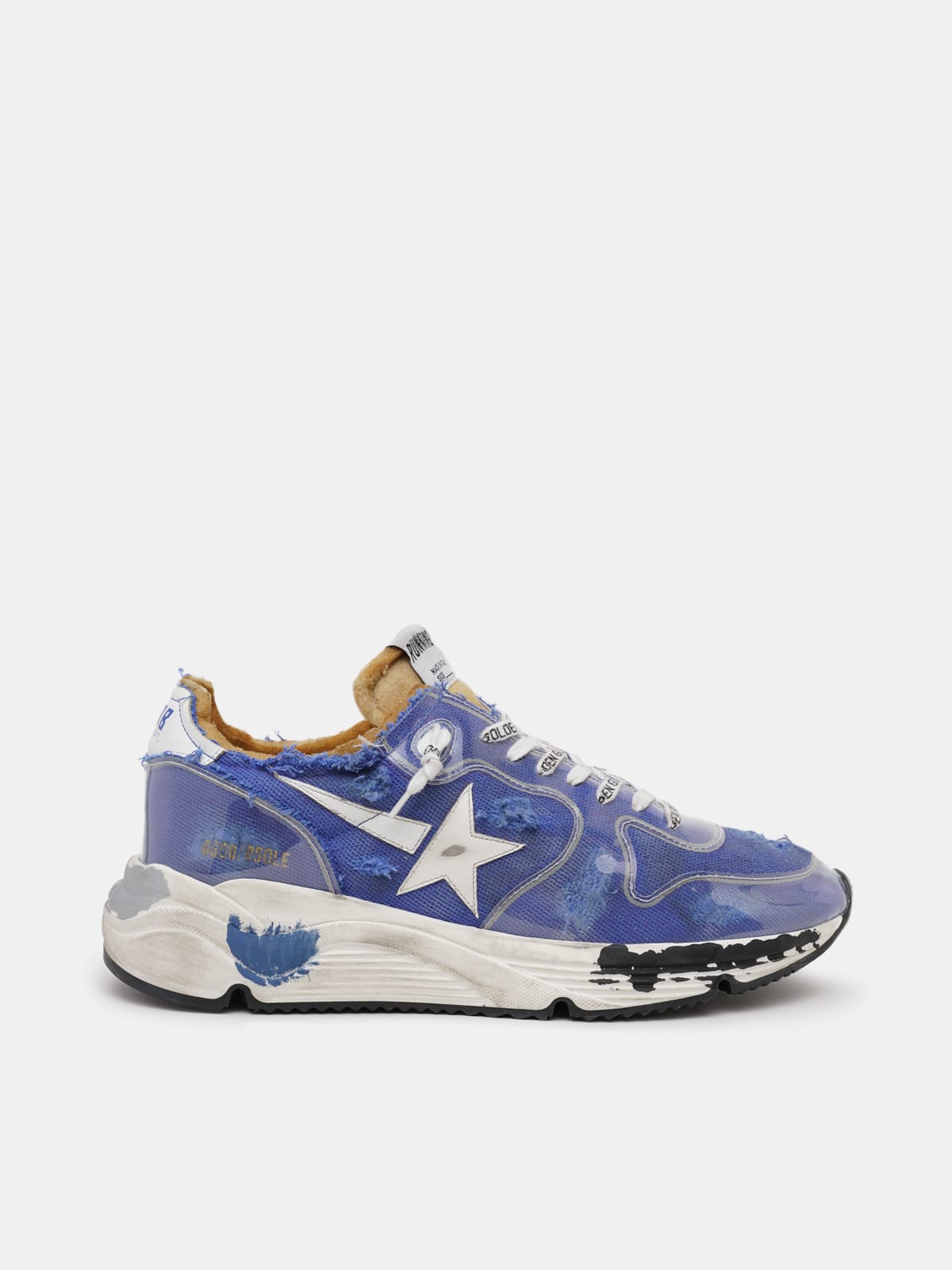 Golden Goose - Blue Running Sole sneakers in canvas and PVC    in 
