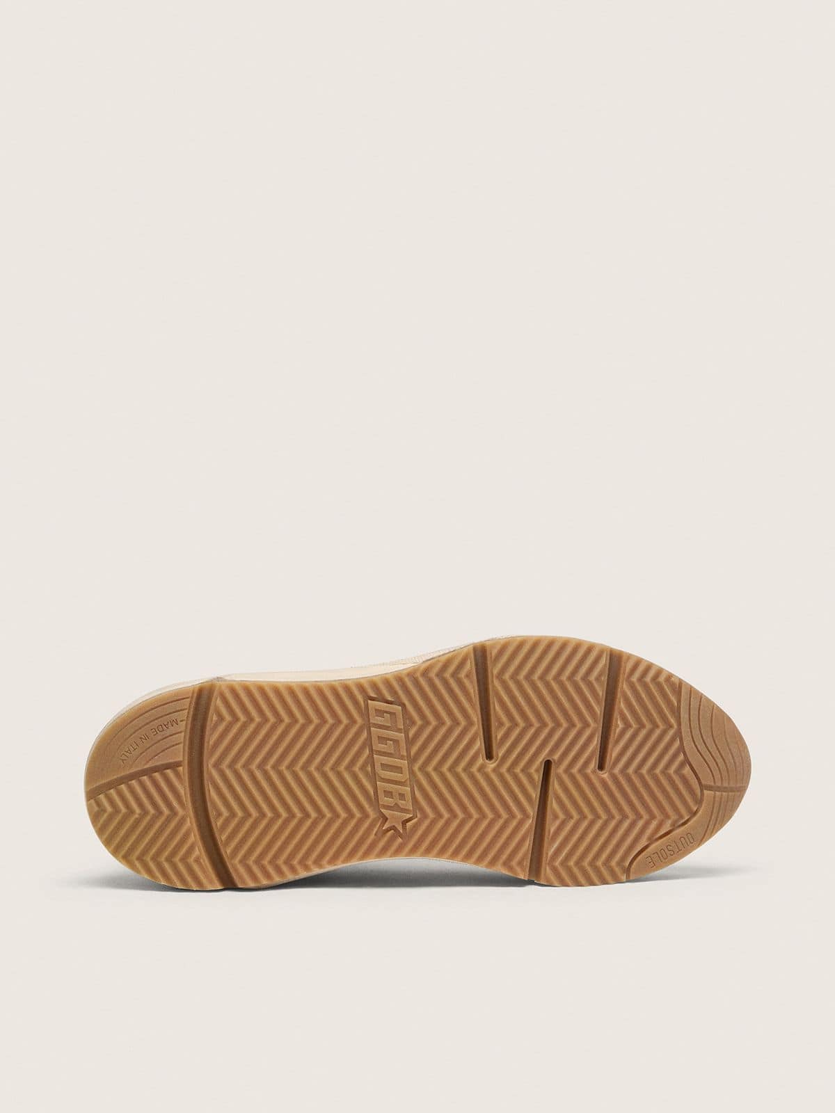 Golden Goose - Running Sole Uomo in rete e nappa bianco in 