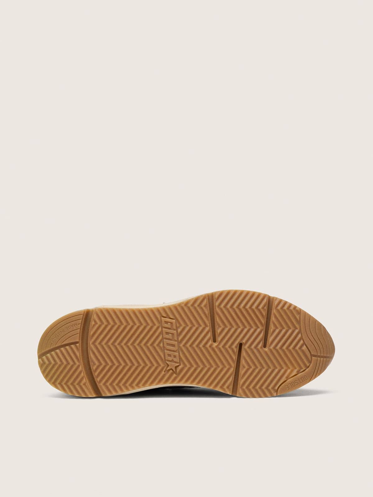 Golden Goose - Dunkelblauer Running Sole Herren aus Nappa und Nylon mit silbernem Stern in 