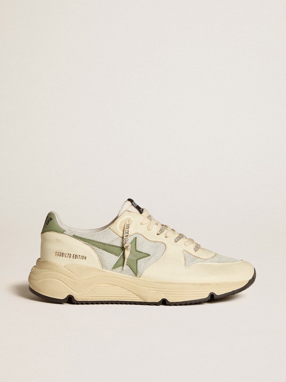 Golden Goose - Men’s Running Sole LTD in nylon and nappa with nubuck star and heel tab in 