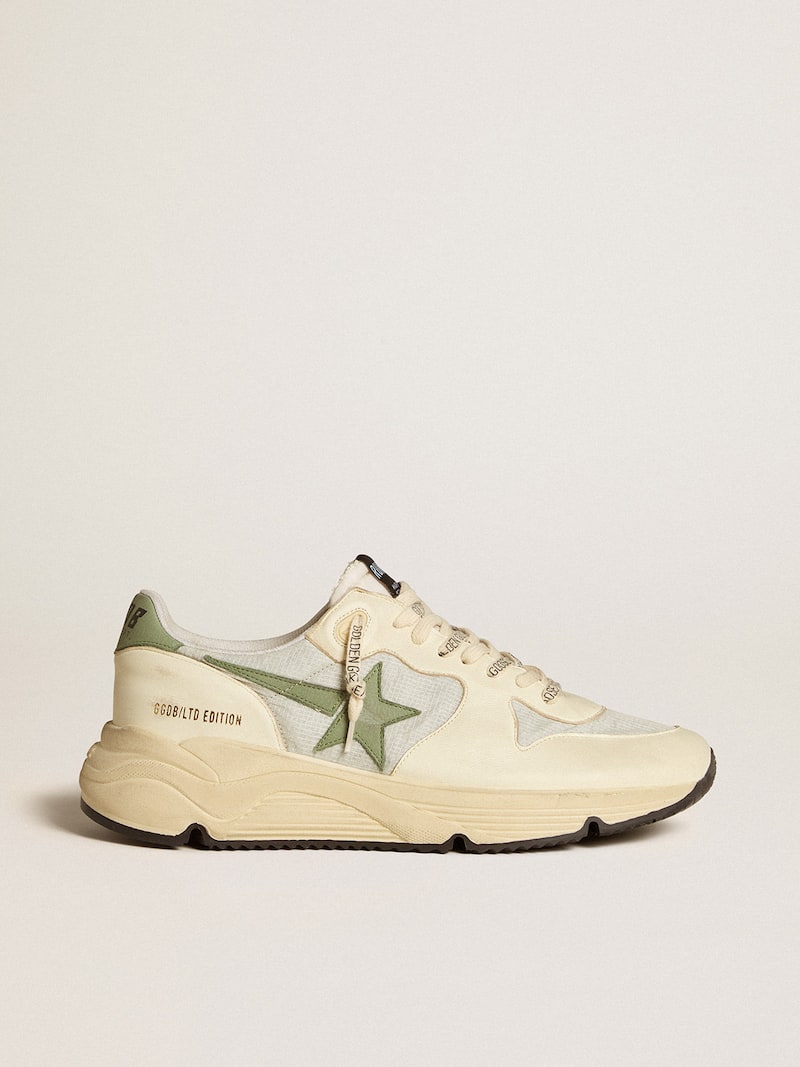 Men’s Running Sole LTD in nylon and nappa with nubuck star and heel tab