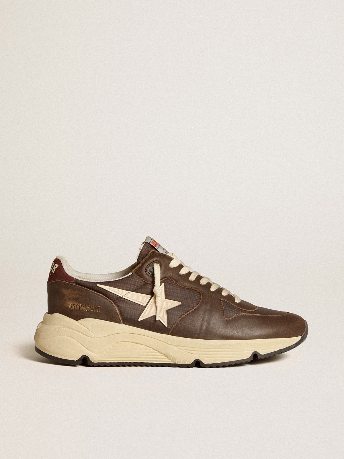 Golden Goose - Running Sole in nylon and leather with TPU star and nubuck heel tab in 