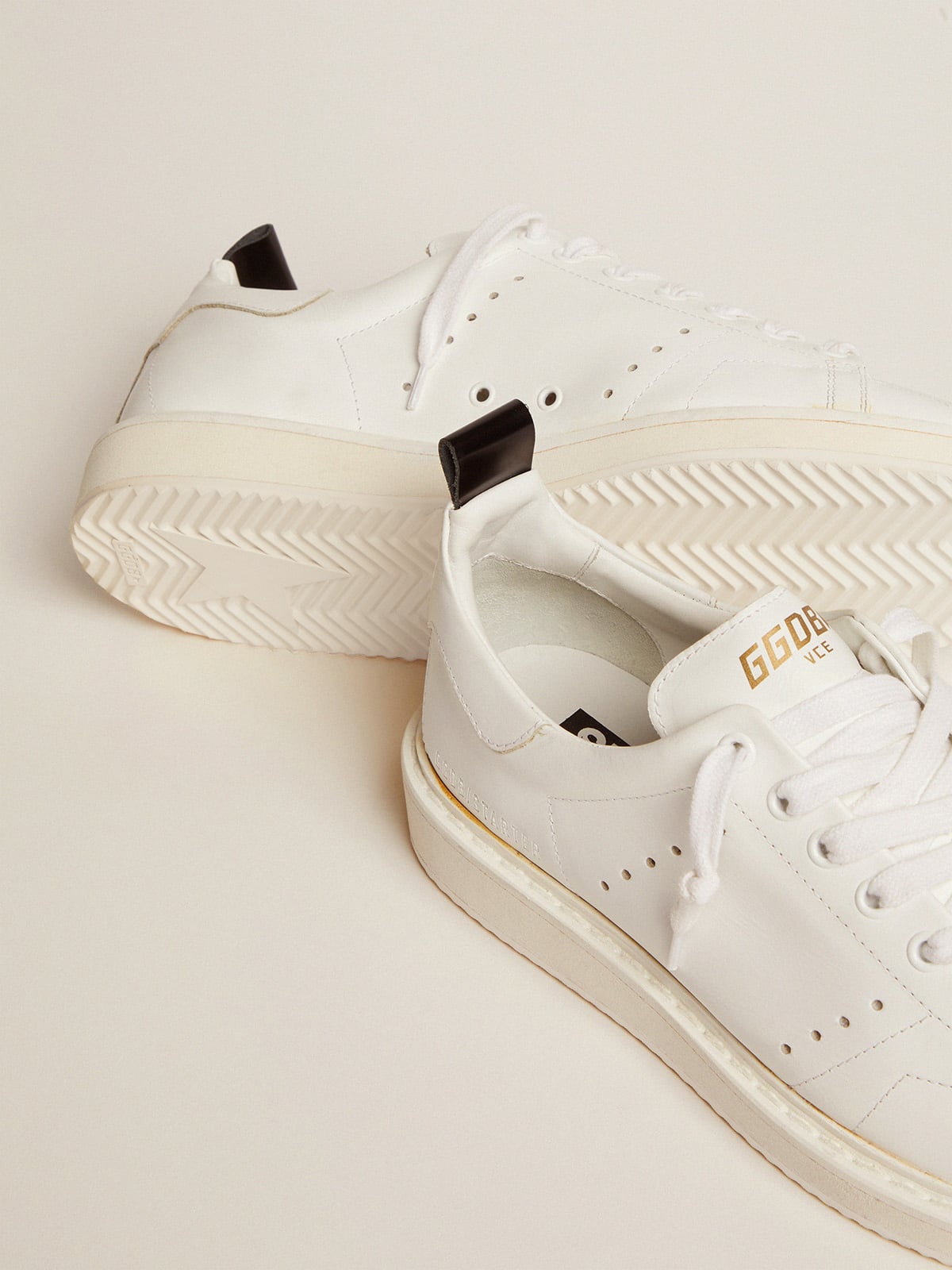 Golden Goose - Herren-Starter aus Leder mit Stern auf der Ferse in 