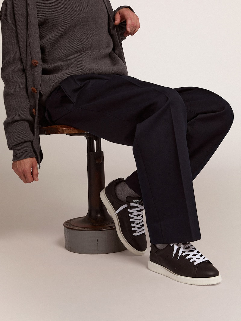 Golden Goose - Starter Uomo in pelle con stella stampata sul talloncino in 