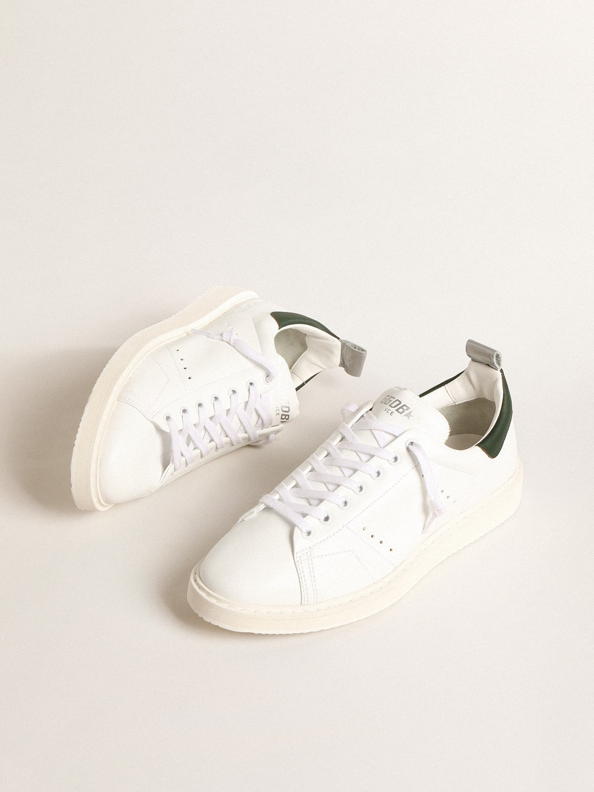 Bio based Starter with green leather heel tab Golden Goose