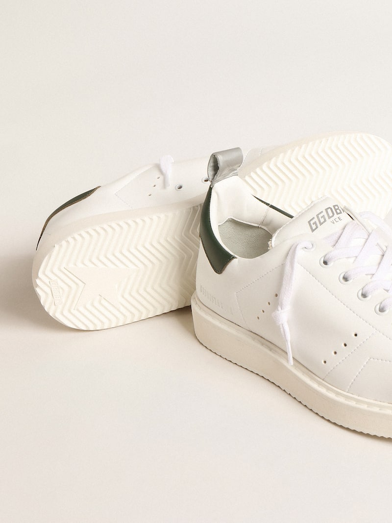 Golden Goose - Starter bio-based con talloncino in pelle verde in 
