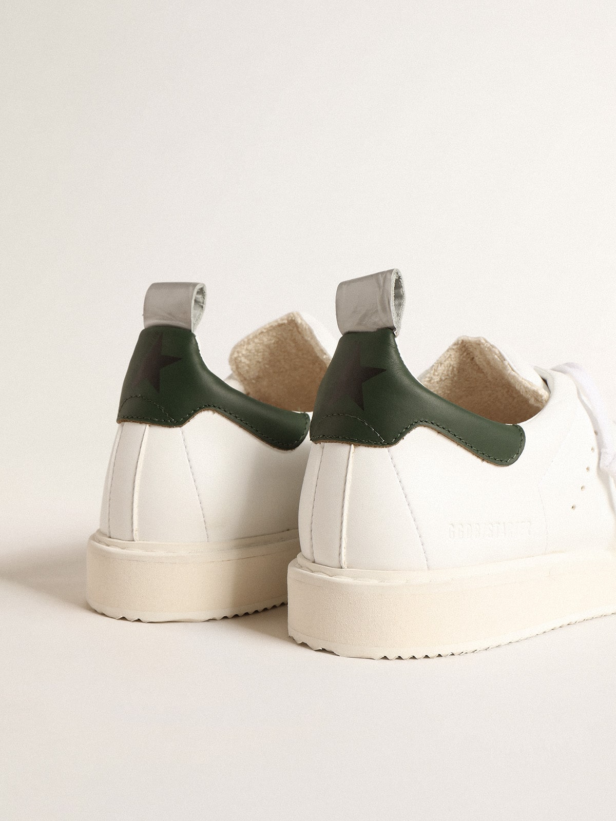 Golden Goose - Starter bio-based con refuerzo del talón de piel verde in 