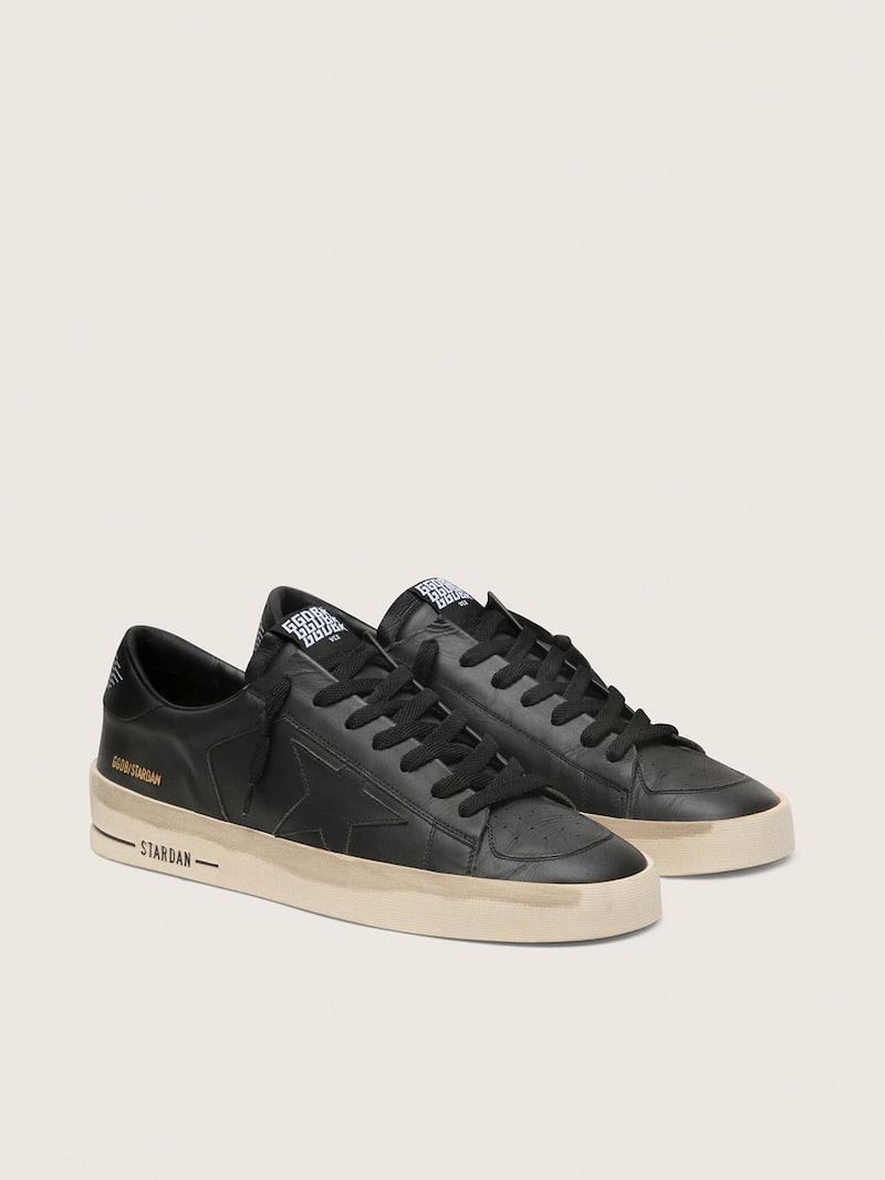 Golden Goose - Stardan homme en cuir total black in 