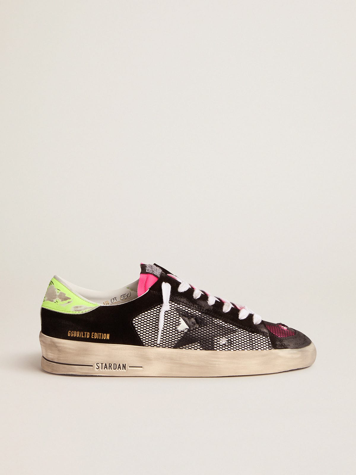 Golden Goose - Sneaker Stardan Limited Edition fucsia e gialle in 