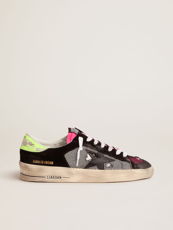 Golden Goose - Limited Edition Stardan sneakers in fuchsia and yellow in 