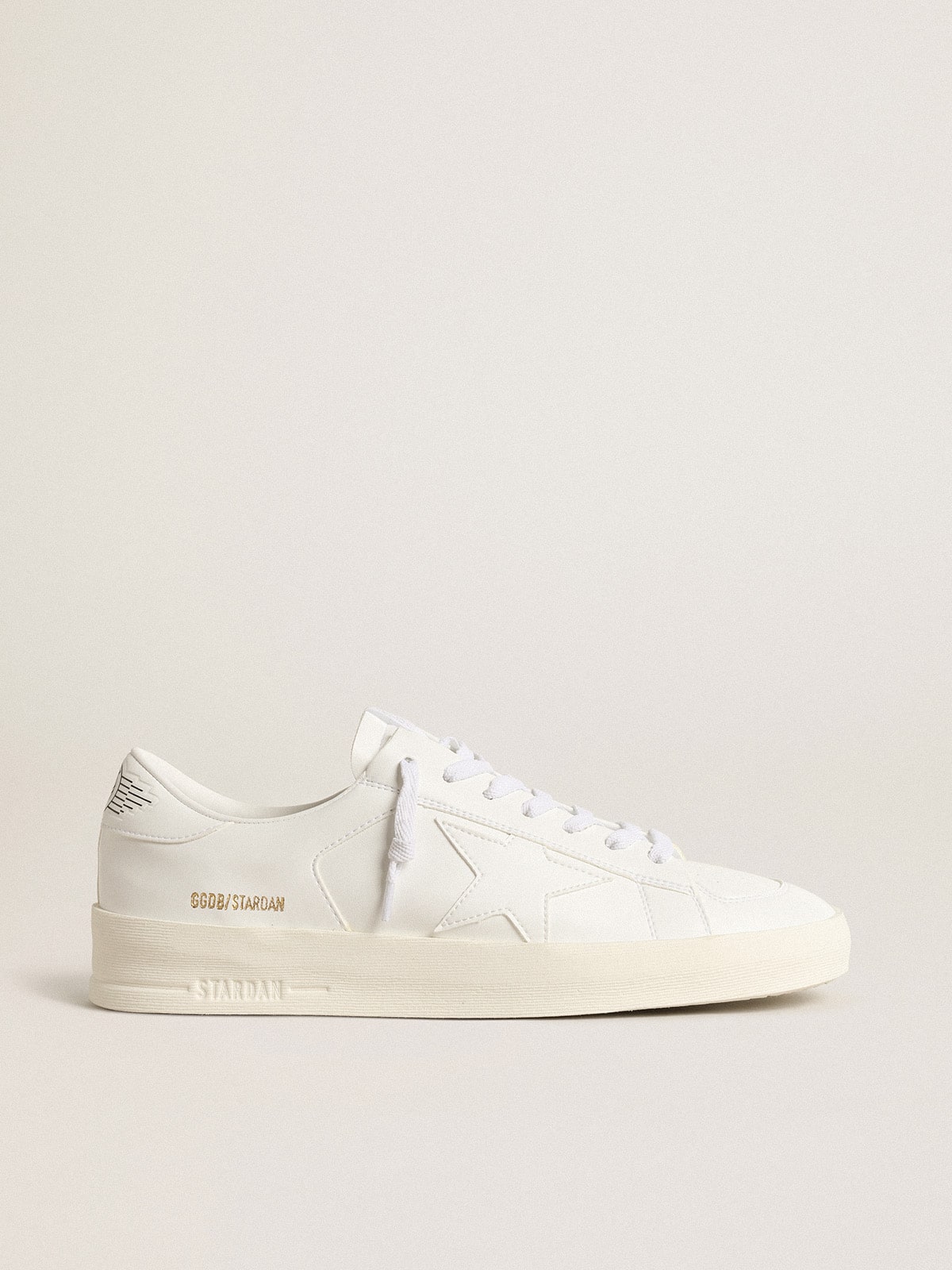 Men's bio-based Stardan with white star and heel tab | Golden Goose