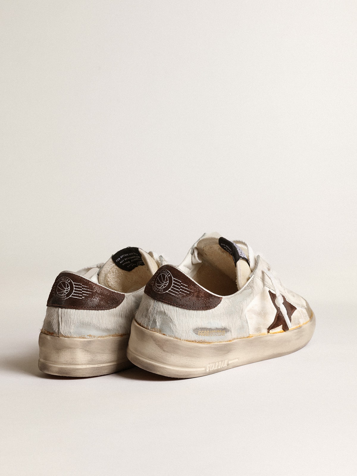 Golden Goose - Stardan für Herren aus Nappa und Cavallino mit braunem Raulederstern in 
