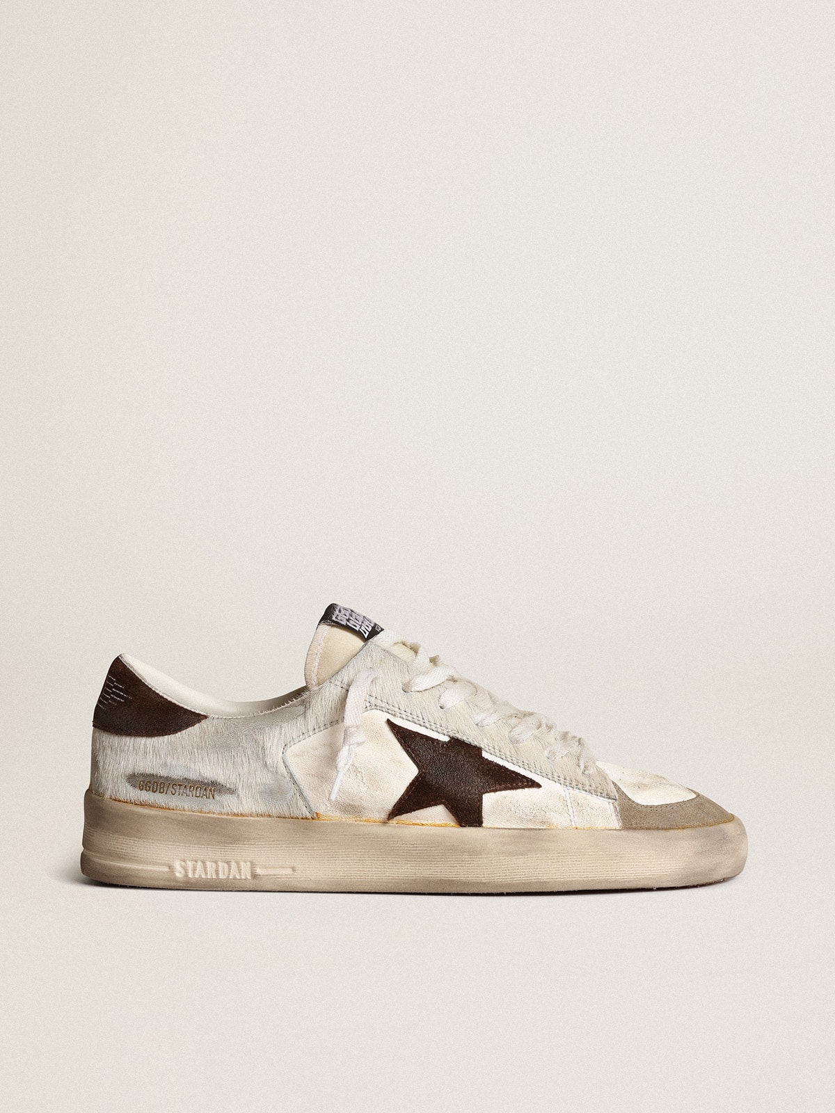 Golden Goose - Stardan für Herren aus Nappa und Cavallino mit braunem Raulederstern in 