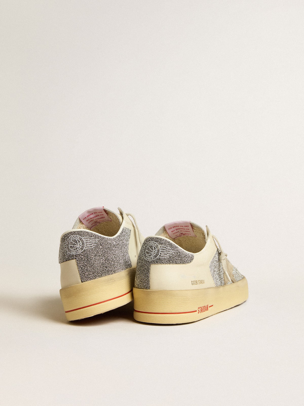 Golden Goose - Men's Stardan in suede with sand star and Swarovski crystal inserts in 