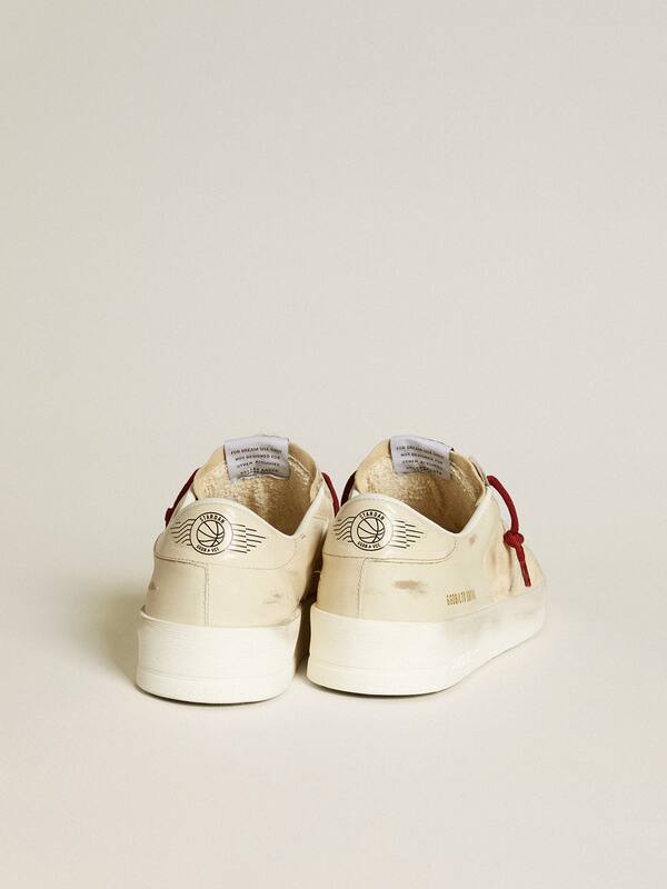 Golden Goose - Men’s Stardan LTD in suede with patent white leather star and heel tab in 