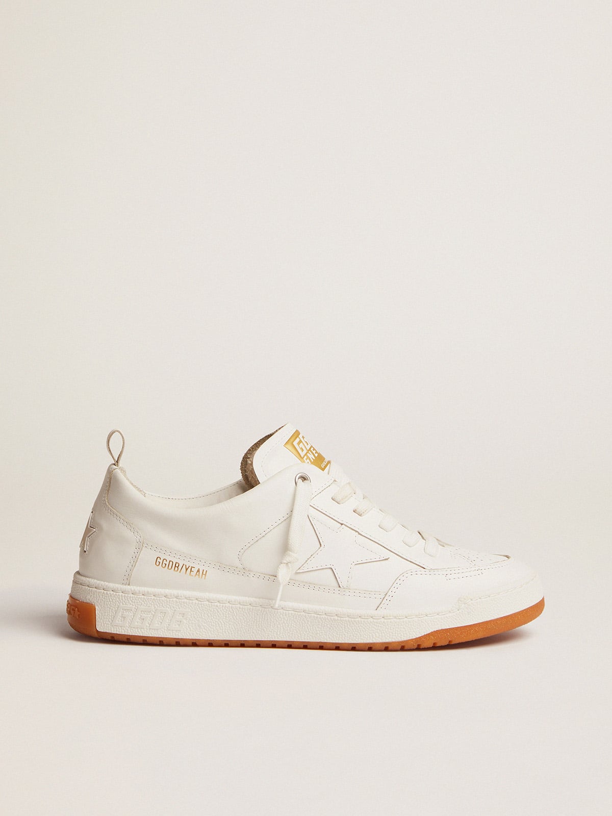 Golden Goose - Men’s Yeah sneakers in optical white leather in 