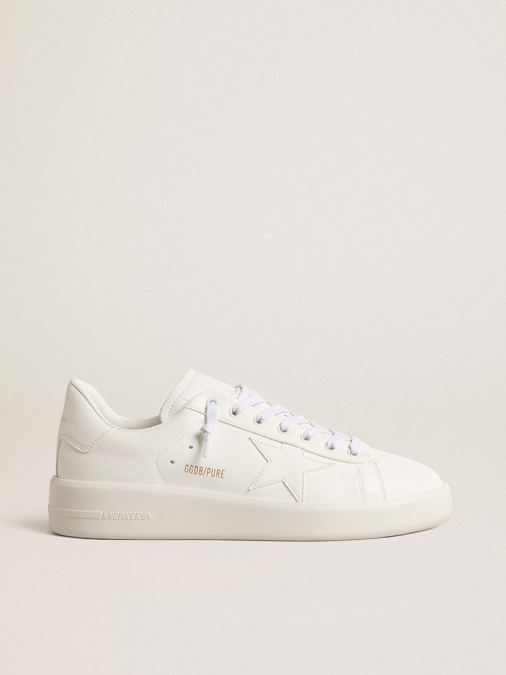 Golden Goose - Men’s bio-based Purestar with white star and heel tab in 