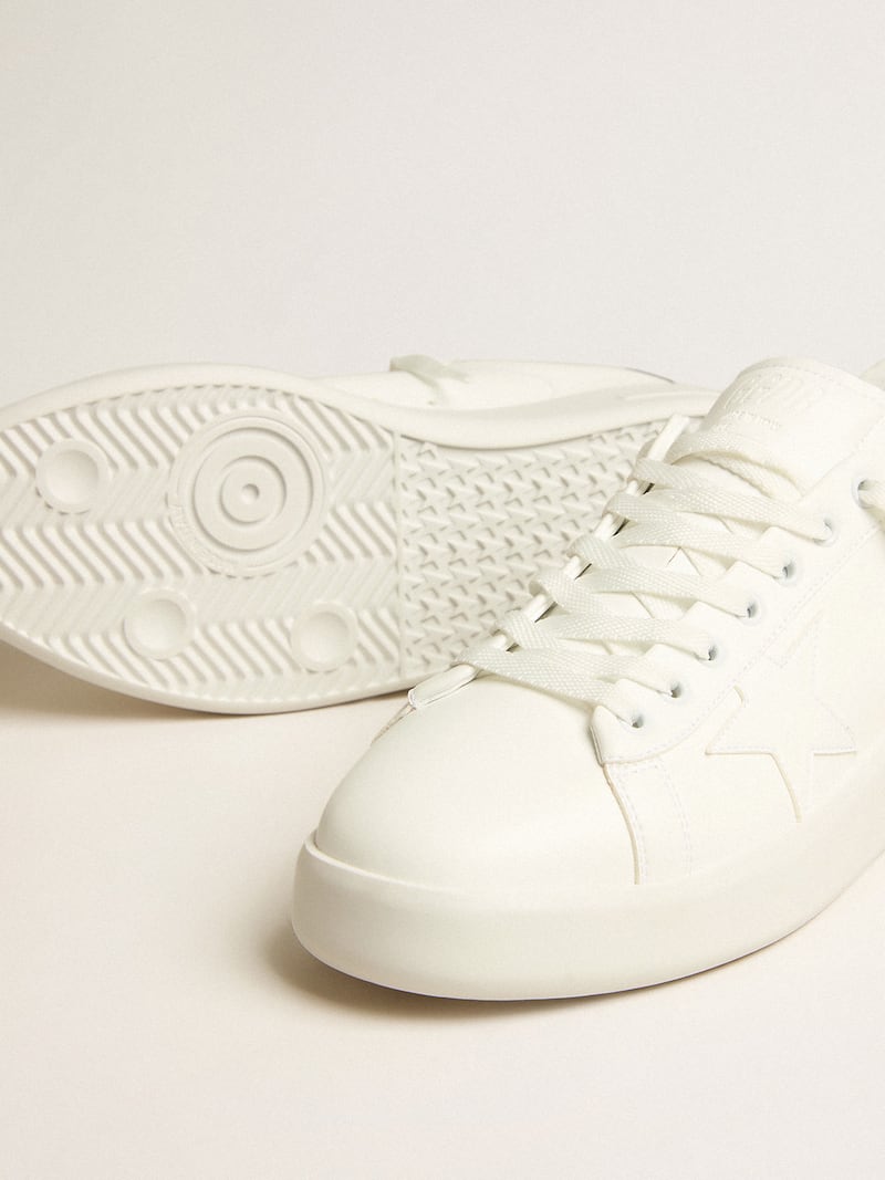 Golden Goose - Purestar de hombre bio-based con estrella blanca y refuerzo del tal&oacute;n efecto espejo in 