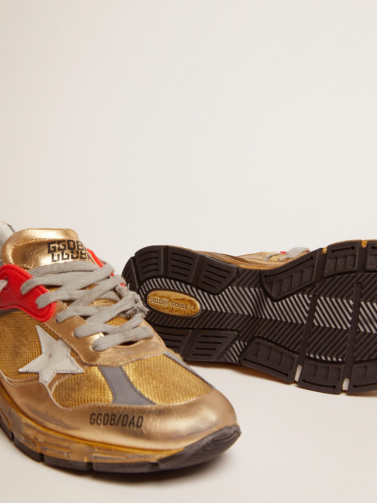 Golden Goose - Herren Dad-Star gold mit Used-Optik in 