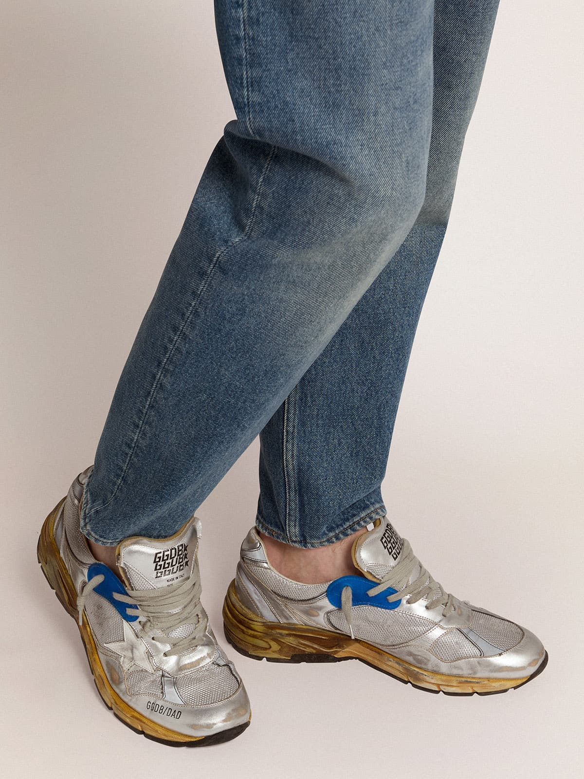 Golden Goose - Dad-Star para hombre plateadas in 