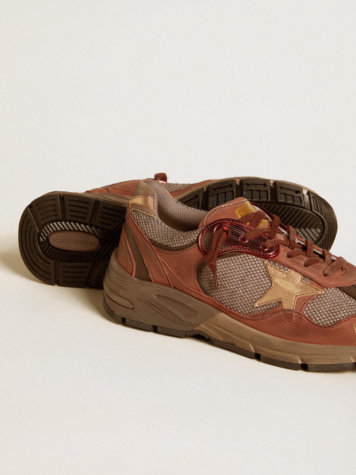 Men's Dad-Star in nubuck with gold leather star and suede