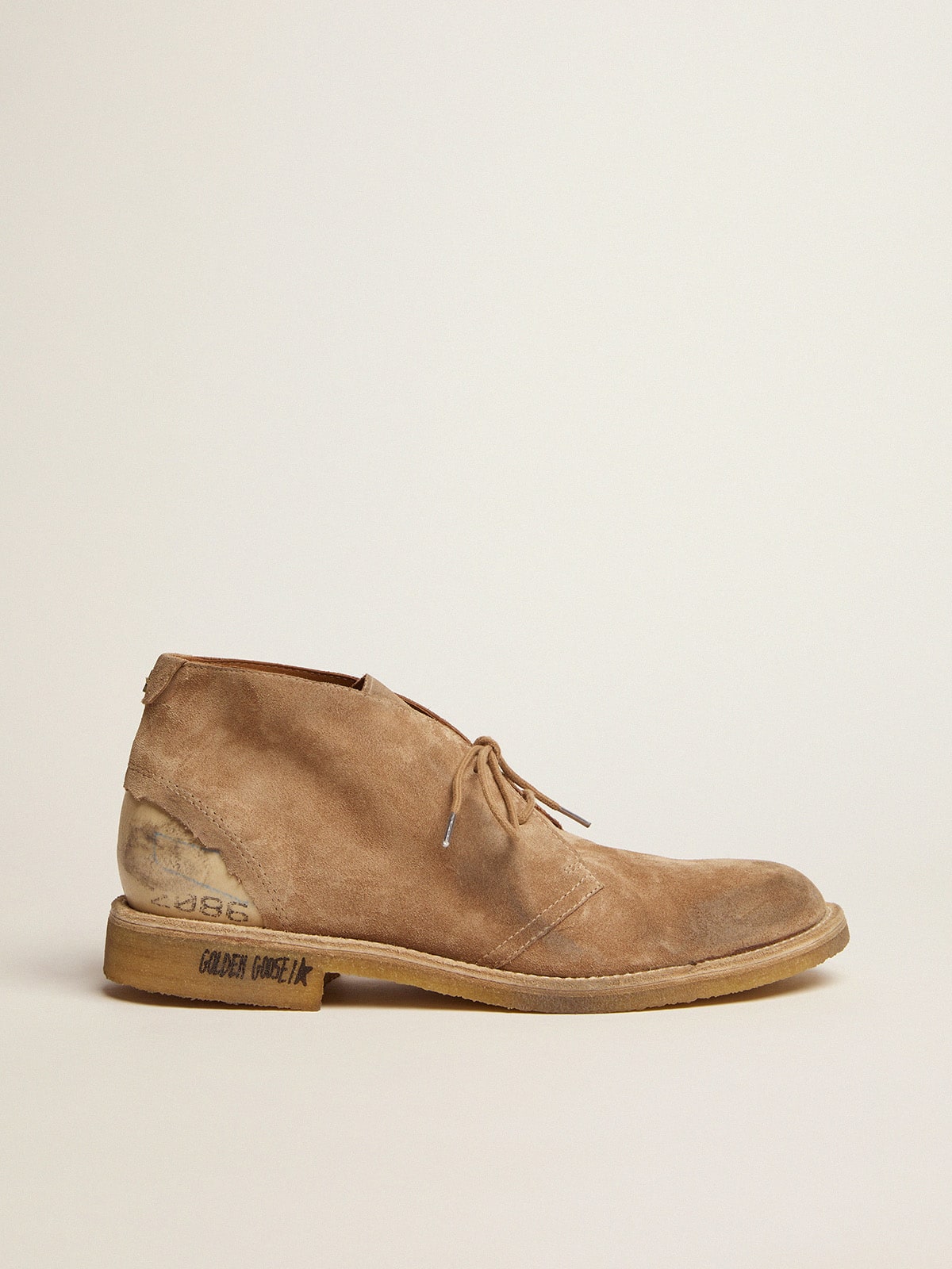 Golden Goose - Noel ankle boots in caramel-colored suede in 