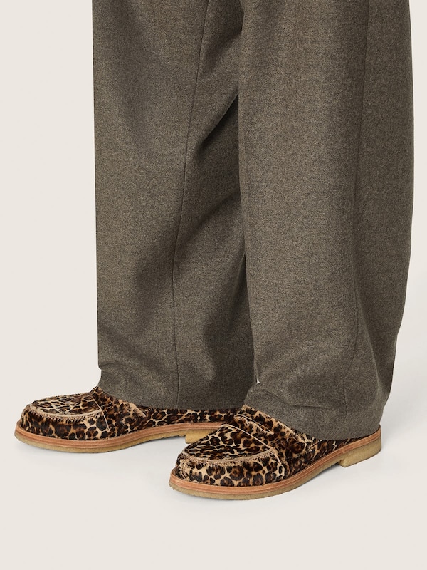 Golden Goose - Mocassins Jerry pour homme en cuir fa&ccedil;on poulain &agrave; imprim&eacute; l&eacute;opard in 
