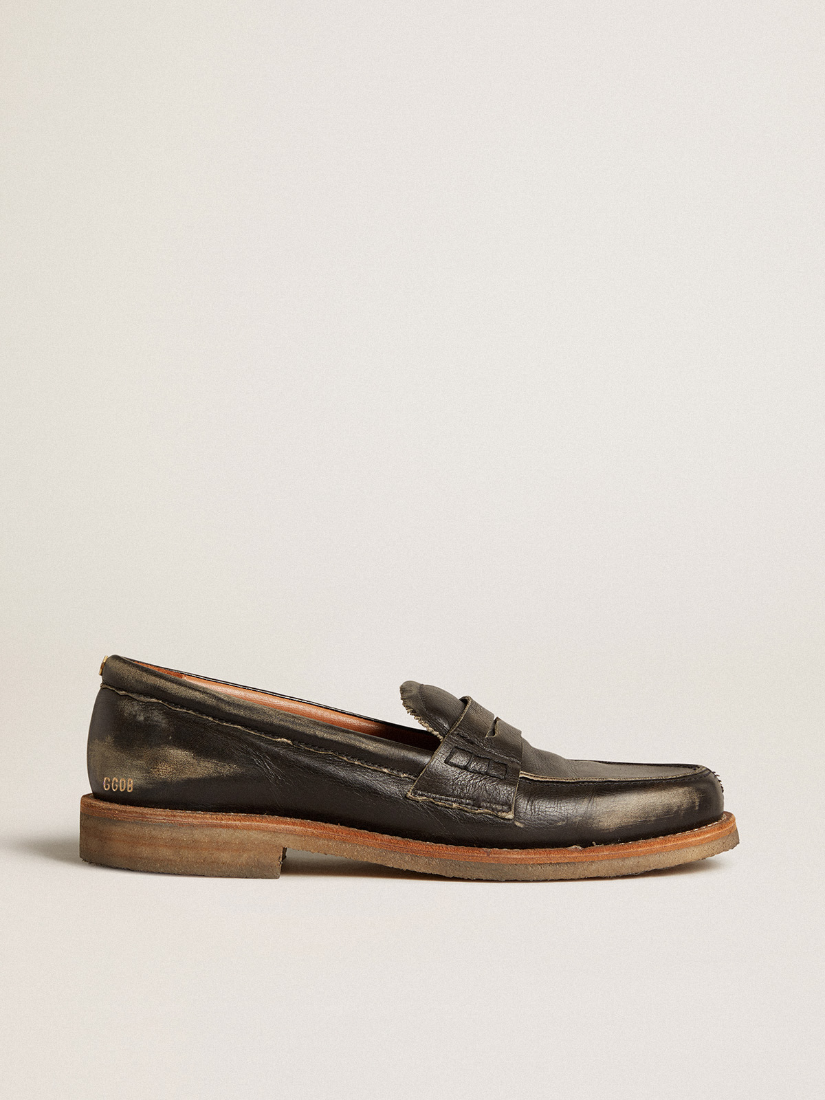 Mocassins Jerry pour homme en cuir noir — Golden Goose