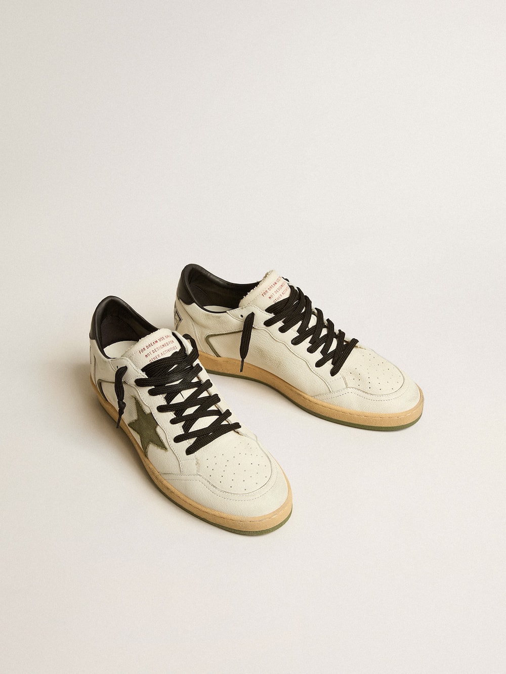 Golden Goose - Men's Ball Star LTD in nappa leather with canvas star and black leather heel tab in 