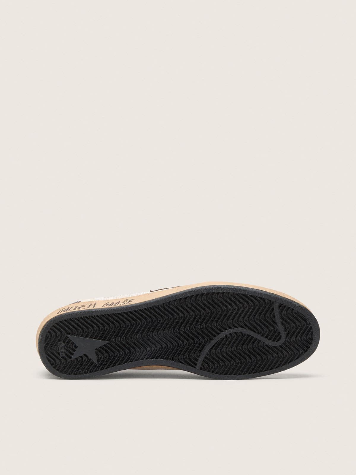 Golden Goose - Men's Ball Star in nappa and mesh with suede star and brown leather inserts in 