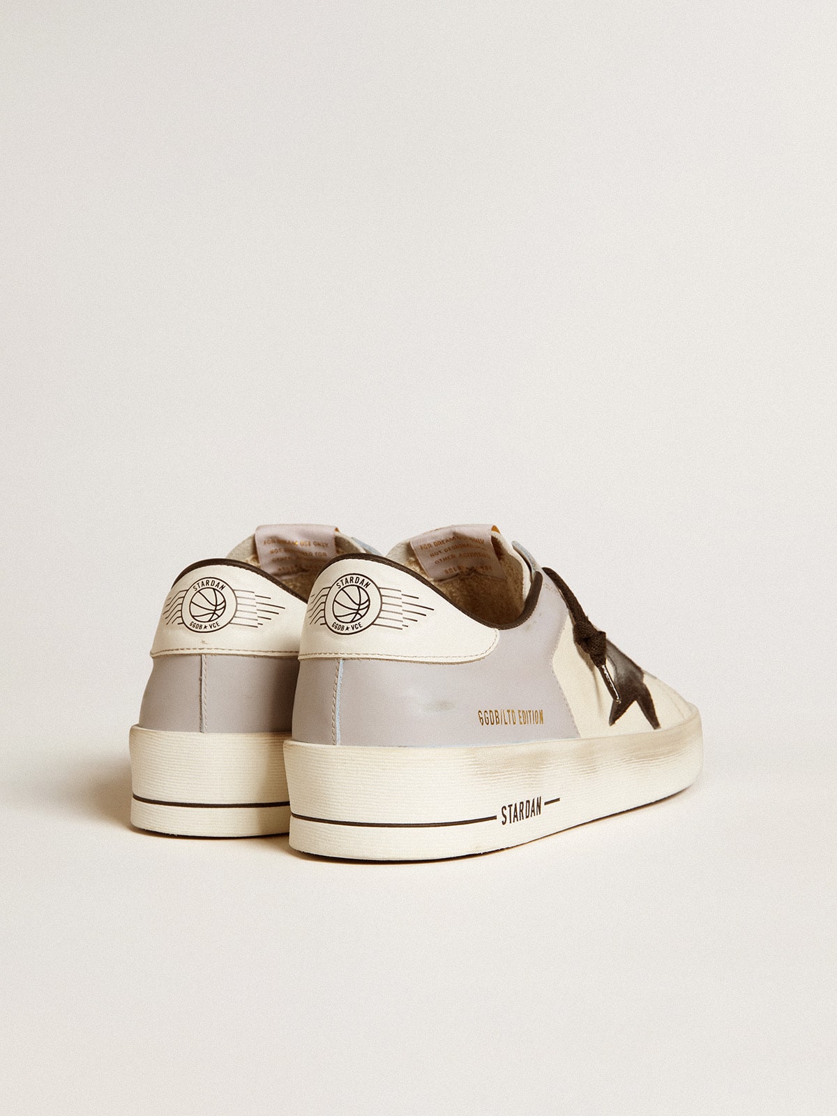 Golden Goose - Stardan LTD in nappa e pelle con stella in suede e talloncino in pelle in 