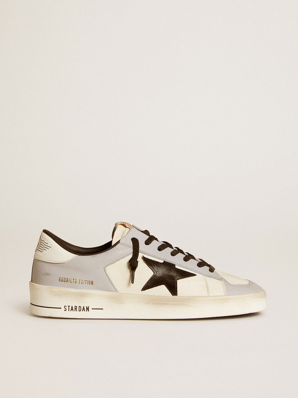 Golden Goose - Men’s Stardan LTD in nappa and leather with suede star and leather heel tab in 