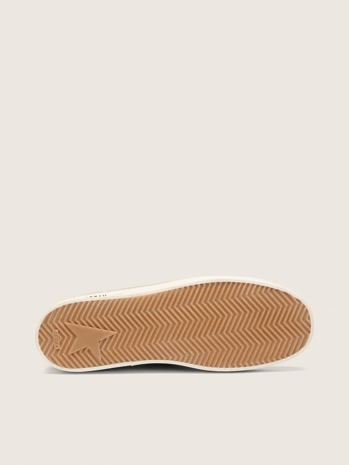 Golden Goose - Stardan uomo in suede blu con stella bianca in 