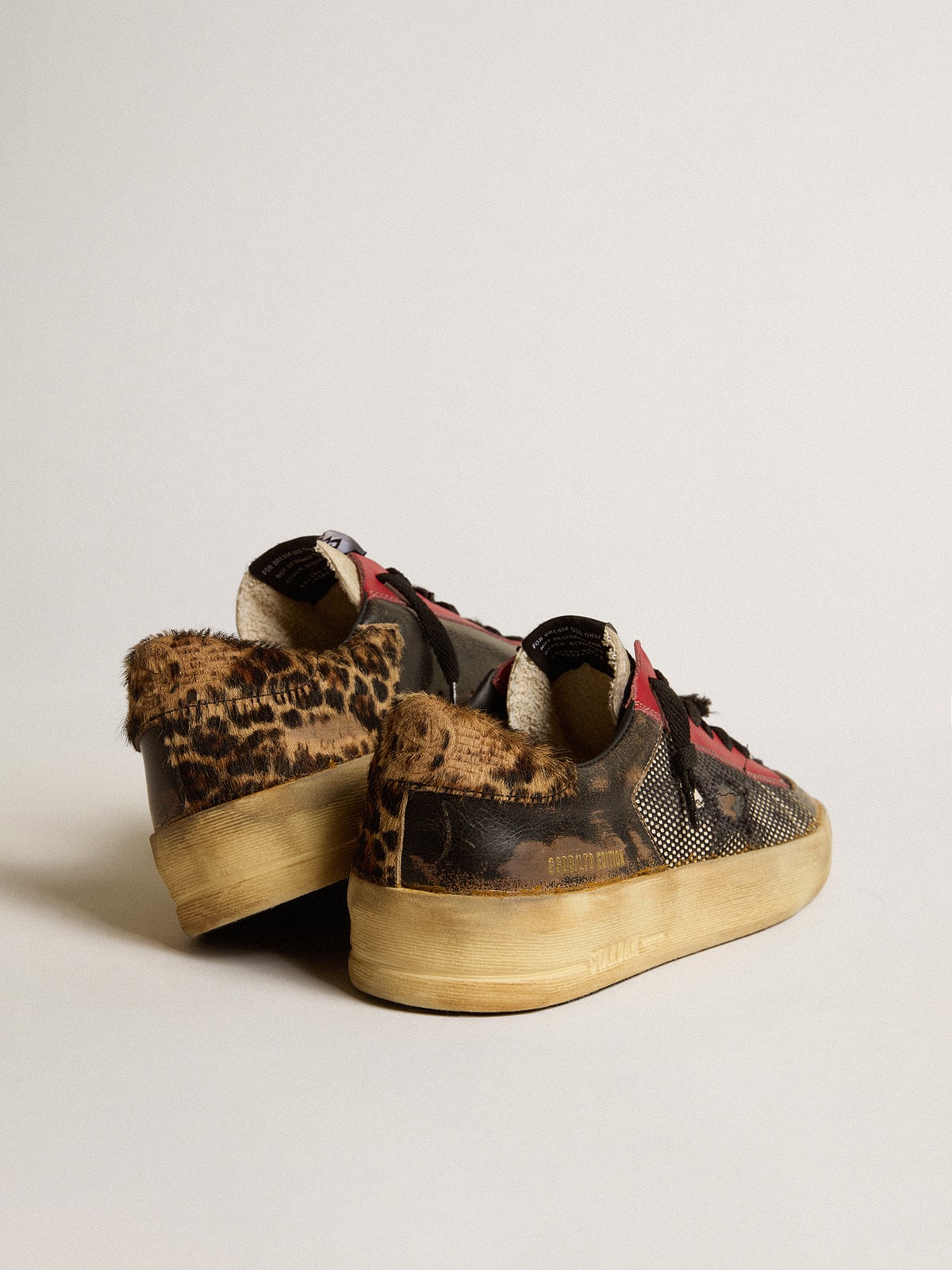 Golden goose black leopard on sale