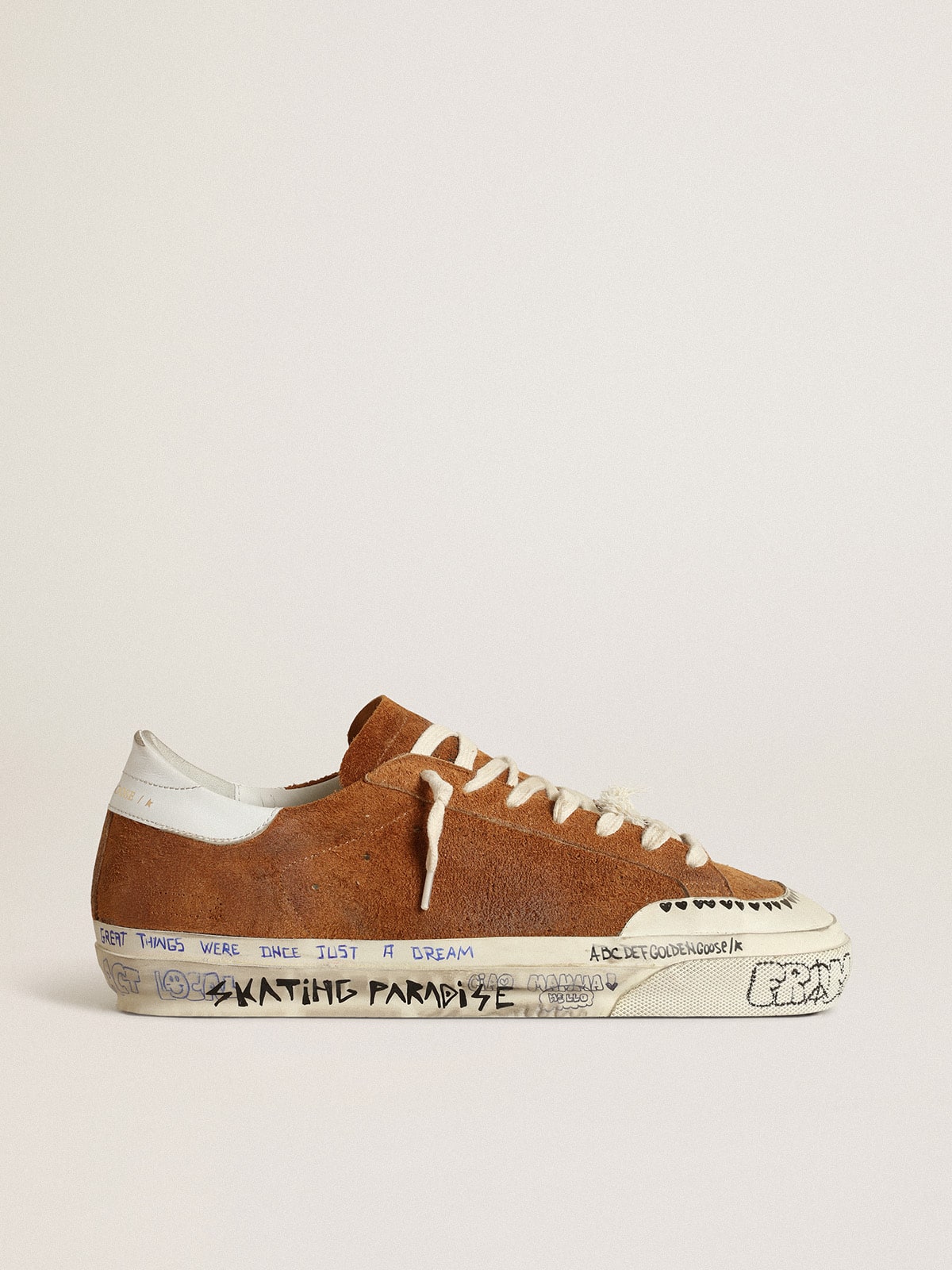 Golden Goose - Super-Star Penstar Uomo LTD in suede con stella traforata in 