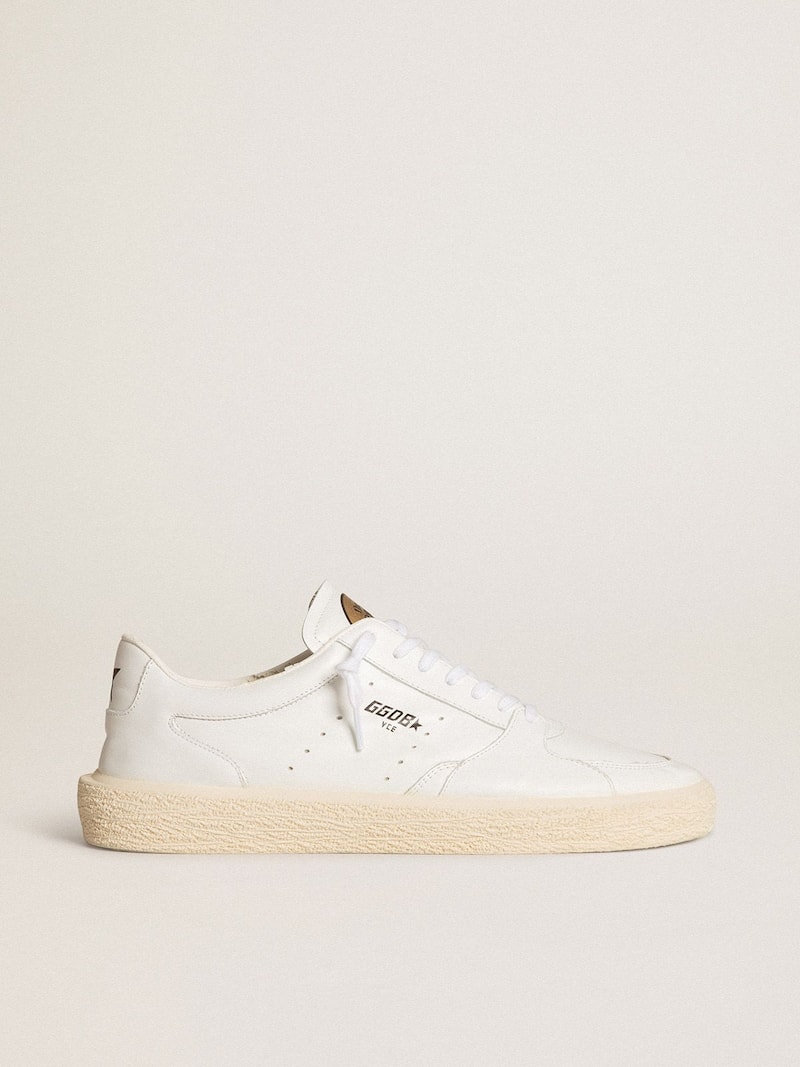Men's Tenth Star in white leather