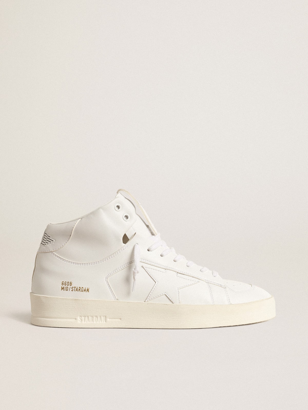 Golden Goose - Mid-Stardan homme d’origine bio avec étoile et contrefort blancs in 