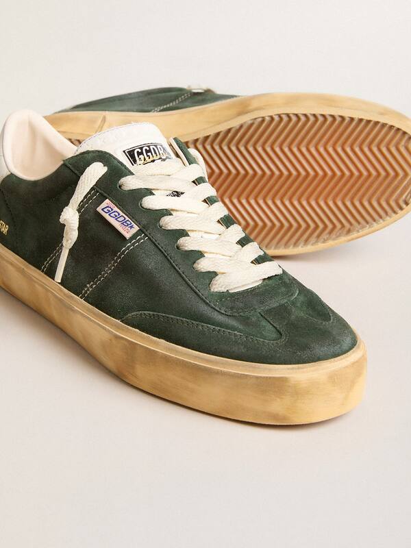 Golden Goose - Soul Star in green suede with milk-white leather heel tab in 