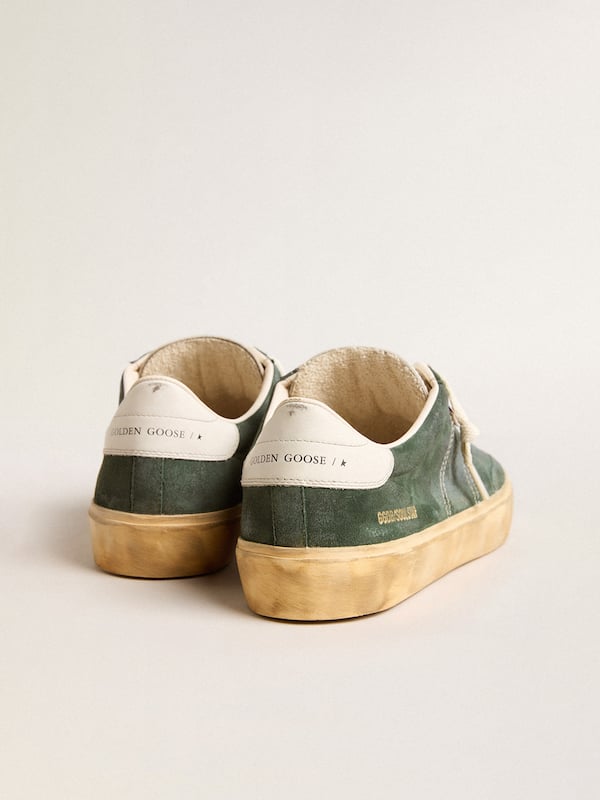Golden Goose - Soul Star in green suede with milk-white leather heel tab in 