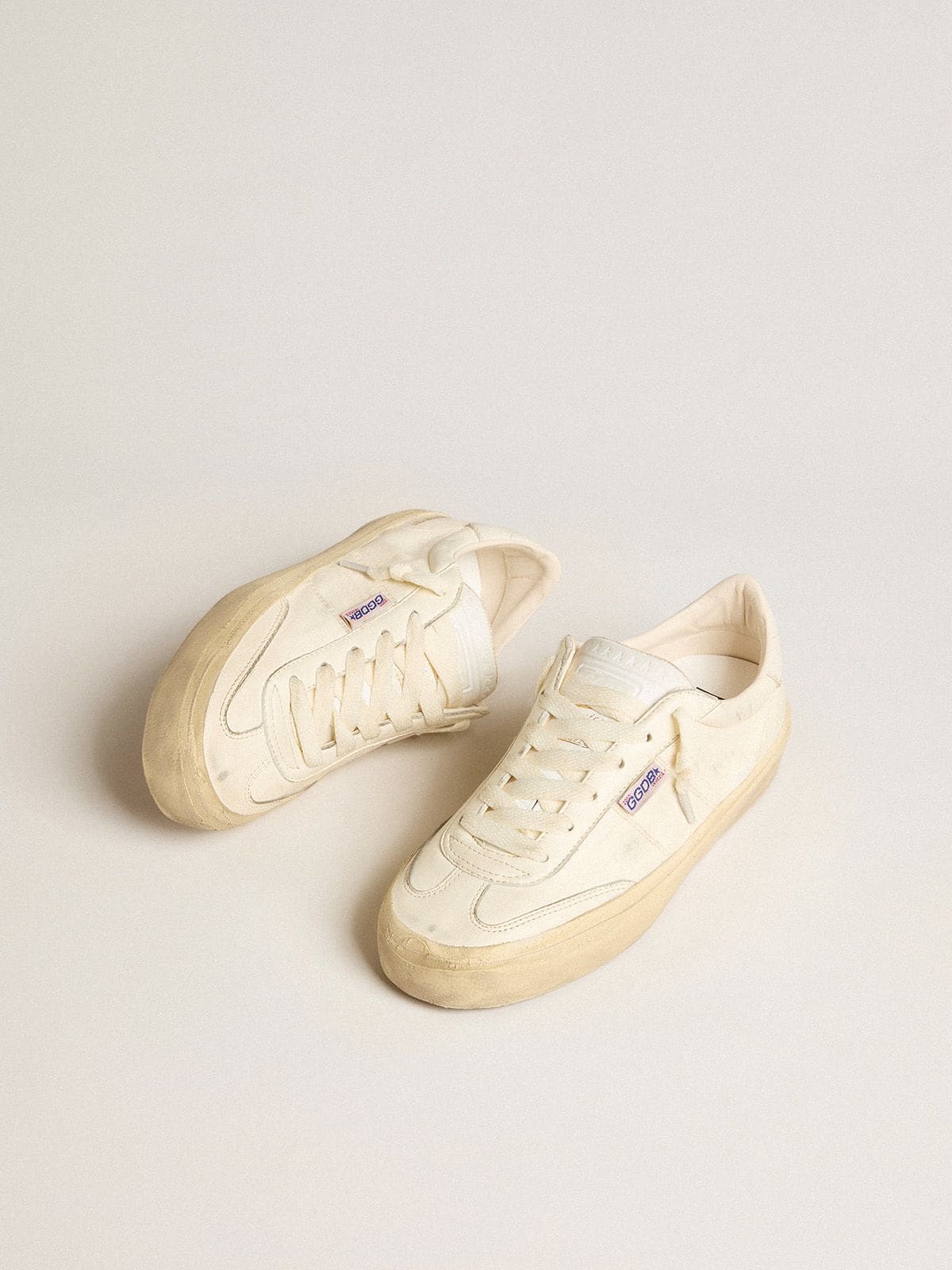 Golden Goose - Soul Star in white nappa leather with white leather star in 