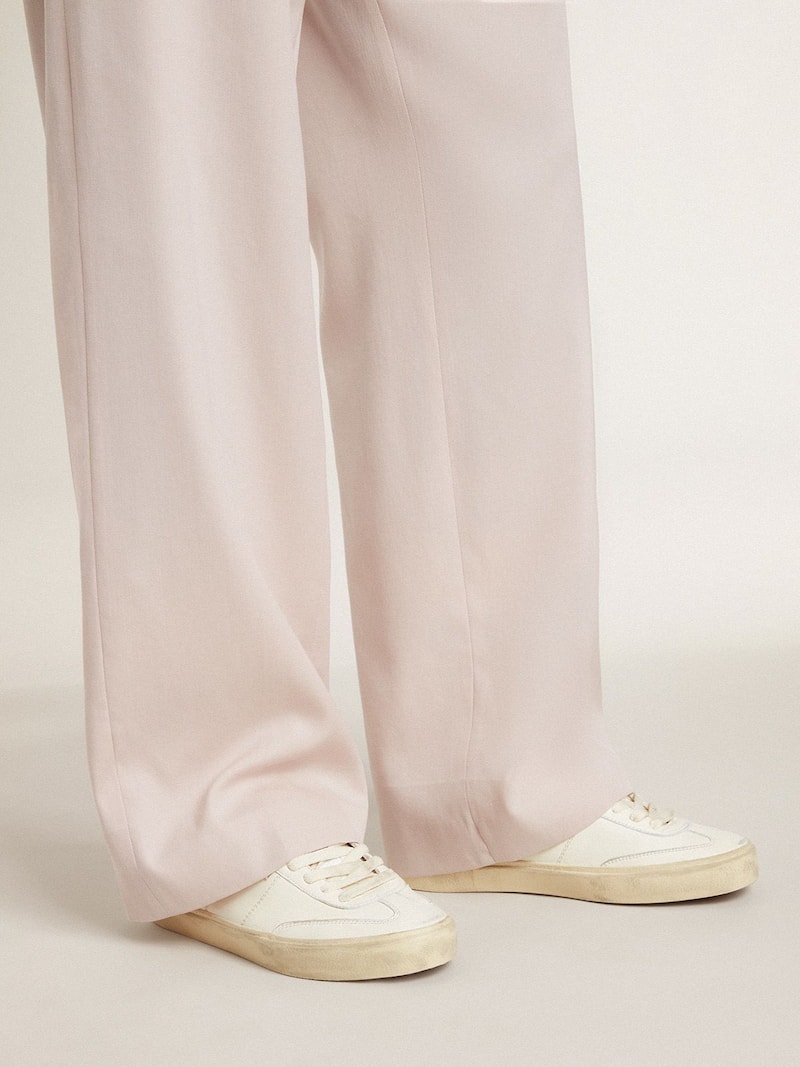 Golden Goose - Wei&szlig;er Soul Star aus Nappa mit Fersenpartie aus wei&szlig;em Leder in 
